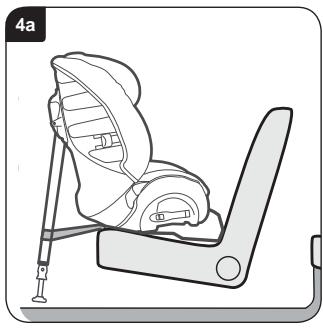 BRITAX MULTI TECH II - Montering av barnesete (bakovervendt) på et sete foran - 1