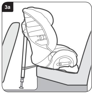 BRITAX MULTI TECH II - Turvaistuimen asennus (selkä menosuuntaan) takapenkin keskipaikalle - 1
