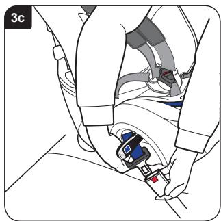BRITAX MULTI TECH II - Einbau Ihres Kindersitzes (rückwärts gerichtet) in einen hinteren Mittelsitz - 3