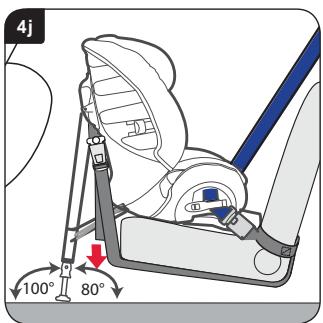 BRITAX MULTI TECH II - Installation of your child seat (positioned backward) in a front seat - 10