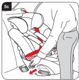 BRITAX MULTI TECH II - Installation of your child seat (facing forward) with seatbelts - 3
