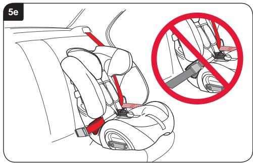 BRITAX MULTI TECH II - Installation of your child seat (facing forward) with seatbelts - 5