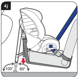 BRITAX MULTI TECH II - Turvaistuimen asennus (selkä menosuuntaan) auton etupenkille - 10