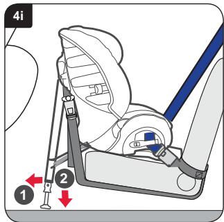 BRITAX MULTI TECH II - Montering av barnesete (bakovervendt) på et sete foran - 8