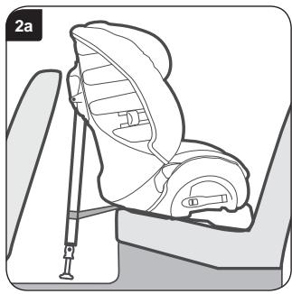 BRITAX MULTI TECH II - Montering av barnstolen (bakåtvänd) iett bilbaksäte - 1