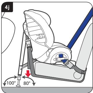 BRITAX MULTI TECH II - Einbau Ihres Kindersitzes (rückwärts gerichtet) in einen Vordersitz - 10