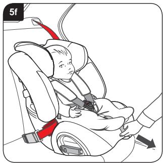 BRITAX MULTI TECH II - Montering av bilbarnstolen (framåtvänd) med stolsälten - 6