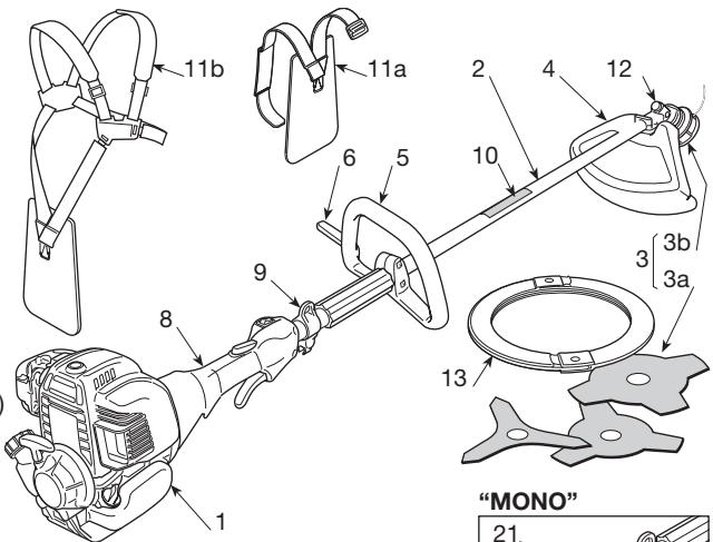 STIGA SB435HD - MAIN COMPONENTS - 1