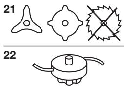 STIGA SB435HD - BESCHREIBENDE SYMBOLE AN DEN SCHUTZVORRICHTUNGEN (falls vorhanden) - 1