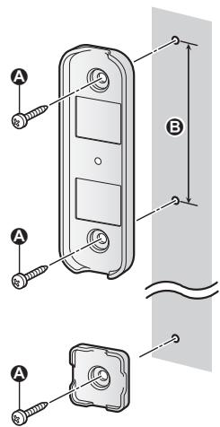 PANASONIC KX-HNS103EX2 - Fixation à l'aide des adaptateurs pour montage mural - 1