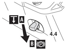 STIGA SC8414B,  SC9812B,  SC10216B - LEVIER DE FREIN DE STATIONNEMENT - 1