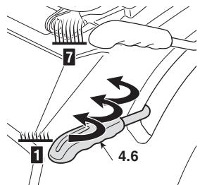 STIGA SC8414B,  SC9812B,  SC10216B - LEVIER DE RÉGLAGE DE LA HAUTEUR DE TONTE - 1