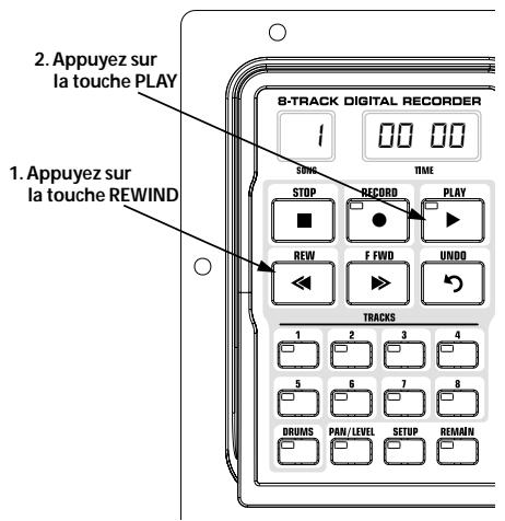 DIGITECH GNX3 - Lecture d'une piste enregistrée - 1