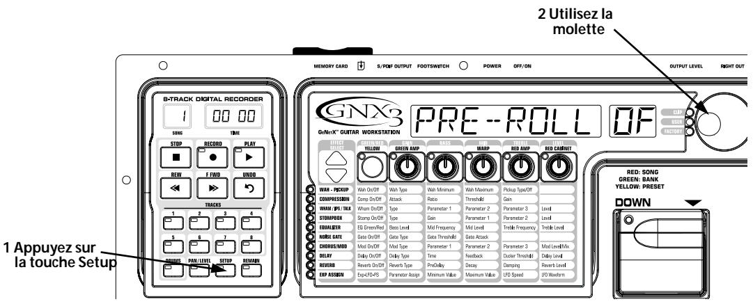 DIGITECH GNX3 - Pre-roll - décompte avant enregistrement - 1