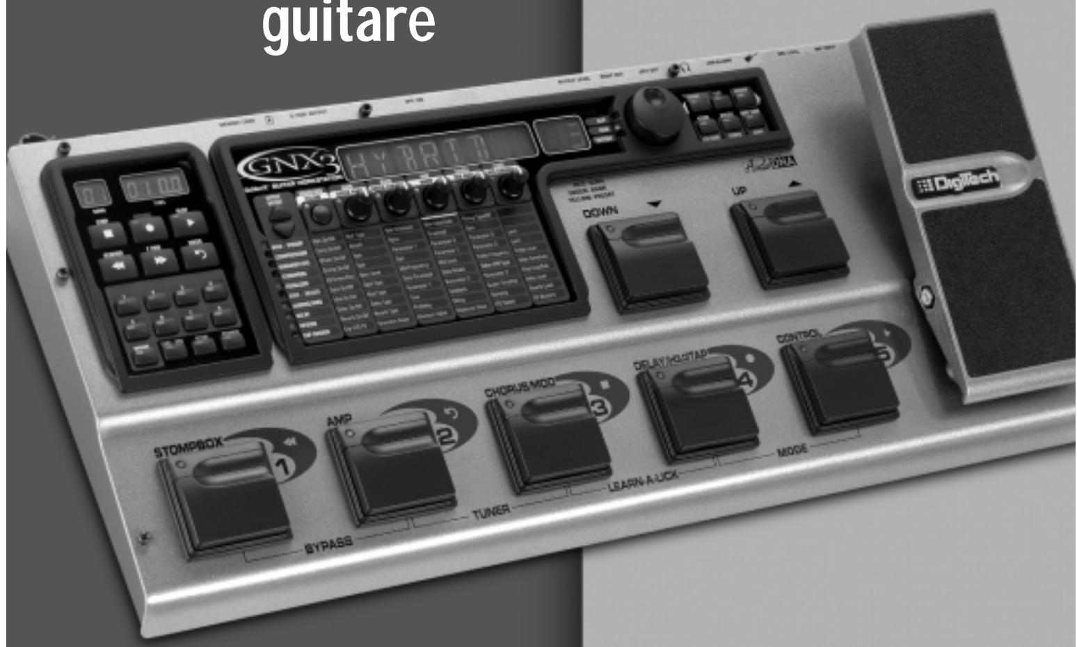 DIGITECH GNX3 - Mode d'emploi - 1