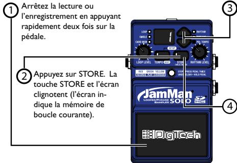 DIGITECH JAMMAN SOLO - Sauvegarde des phrases - 1