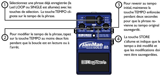 DIGITECH JAMMAN SOLO - Changement de tempo de boucle - 1