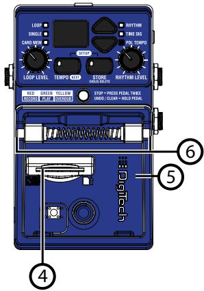 DIGITECH JAMMAN SOLO - Utilisation des cartes mémoire sd/sdhc - 2