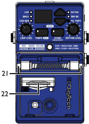 DIGITECH JAMMAN SOLO - Port de carte mémoire SD - 1