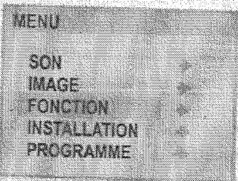 SABA SCTN08 - Menu fonction - 1