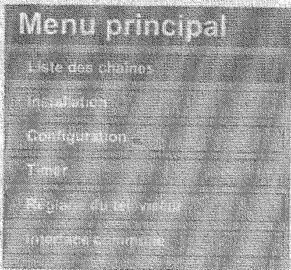 SABA SCTN08 - Appuyez sur la touche MENU. - 1