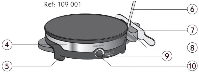 LAGRANGE CREPIERE DUO 109 006, CREPIERE DUO 109 006V - DUO de crêpes - 2