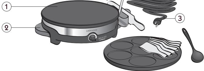 LAGRANGE DUO DE CREPE 109006 - DUO de crêpes - 1