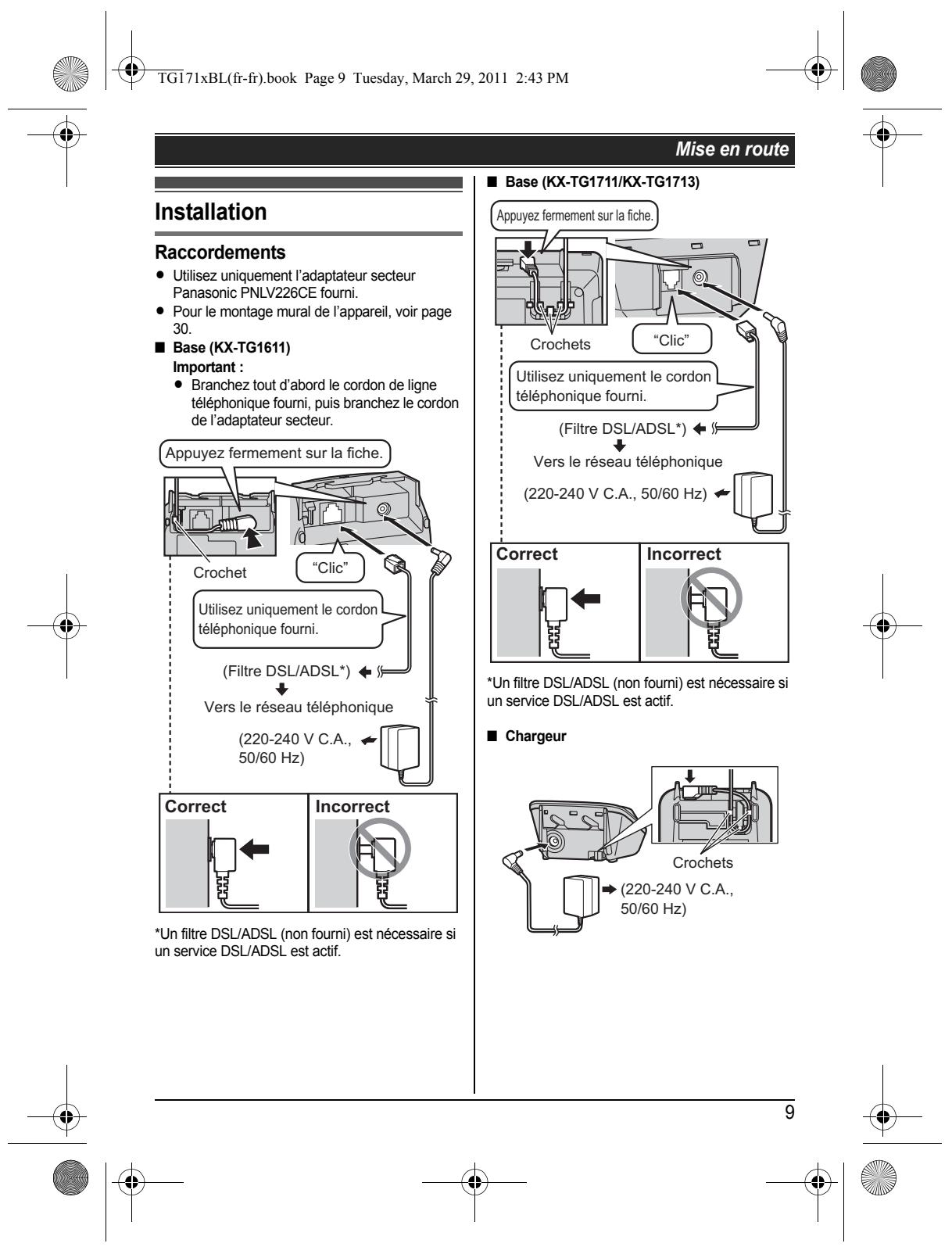 PANASONIC KX-TG1611 - Pour les utilisateurs professionnels au sein de l'union européenne - 6