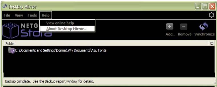 NETGEAR MS2000 - About Desktop Mirror - 1