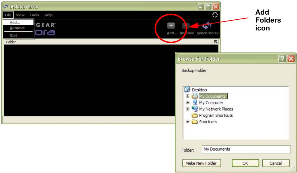 NETGEAR MS2000 - Adding Folders to the Backup - 1