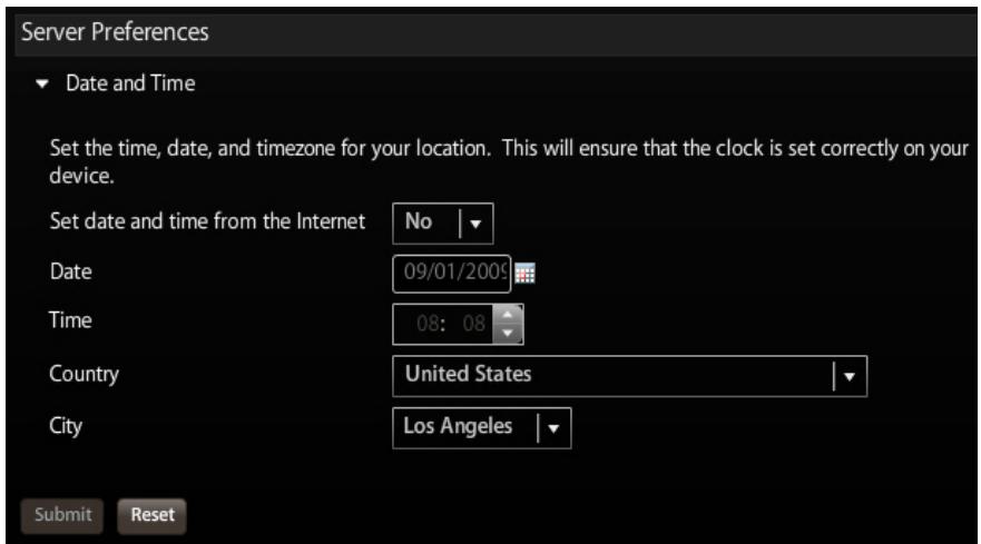 NETGEAR MS2000 - Date and Time - 1