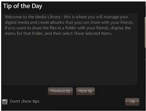 NETGEAR MS2000 - To enable Tip of the Day - 1