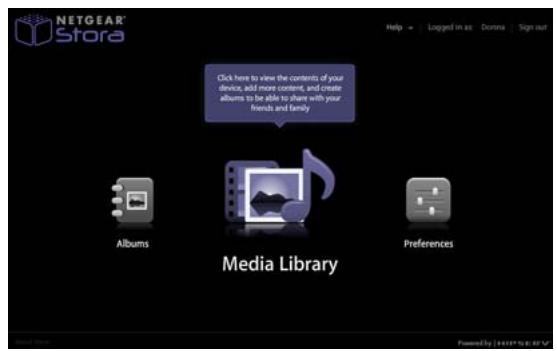 NETGEAR MS2000 - Accessing the Media Library - 1