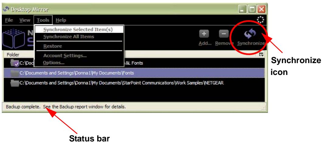 NETGEAR MS2000 - To perform manual backups - 1