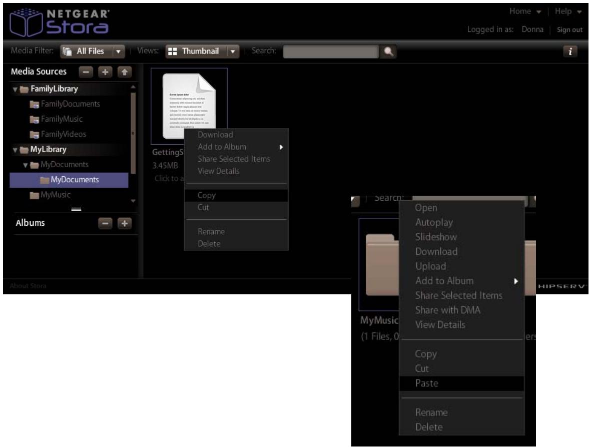 NETGEAR MS2110 - Copying a Folder - 1