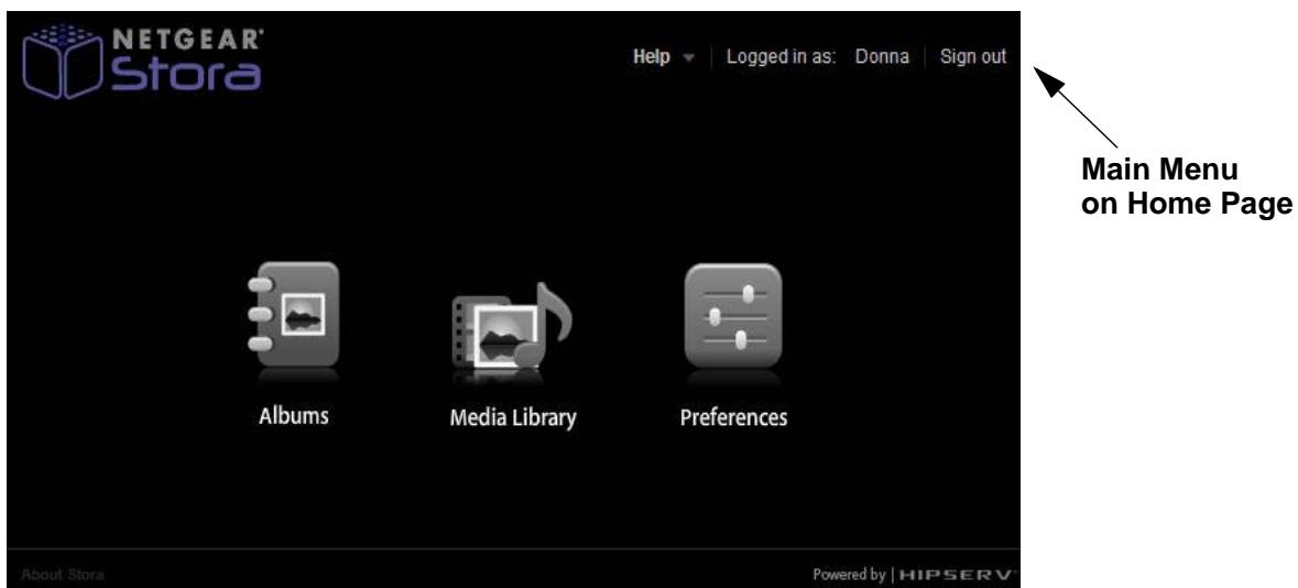 NETGEAR MS2110 - Stora Application Home Page - 1