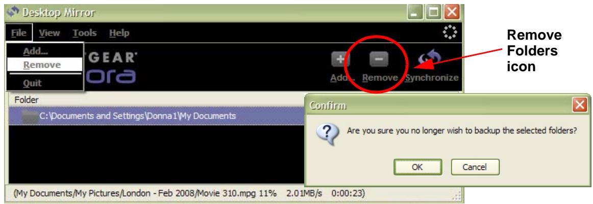 NETGEAR MS2110 - Removing Folders from the Backup - 1