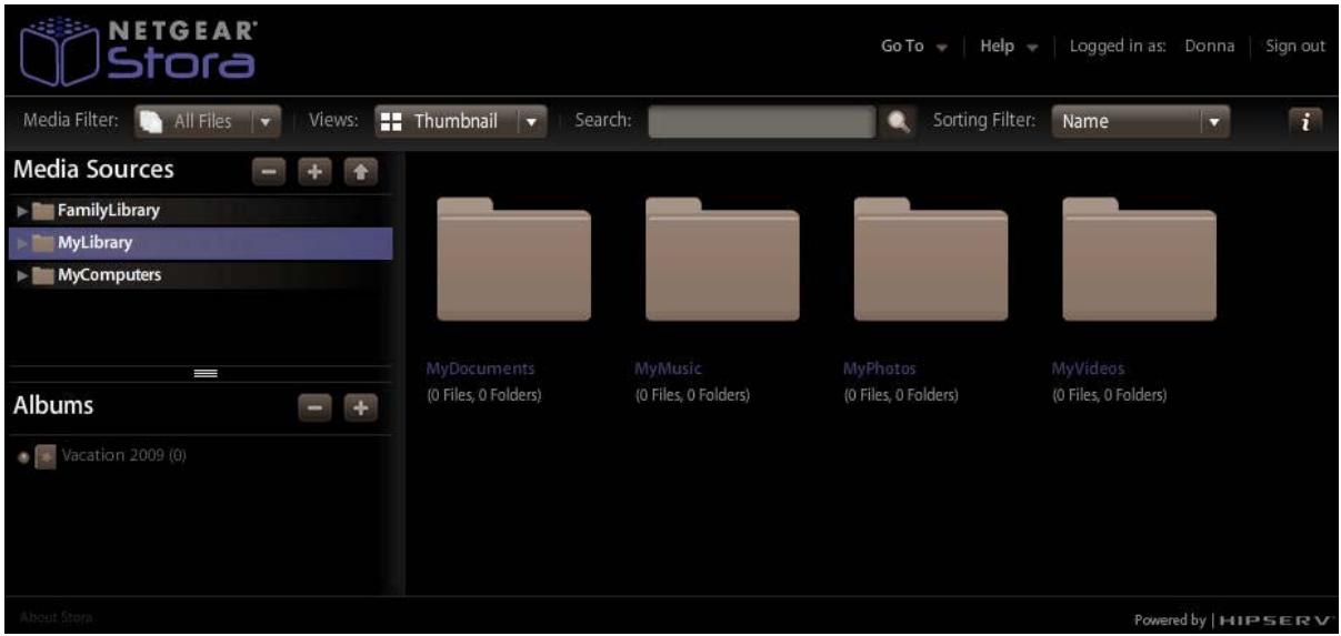 NETGEAR MS2110 - Accessing the Media Library - 2