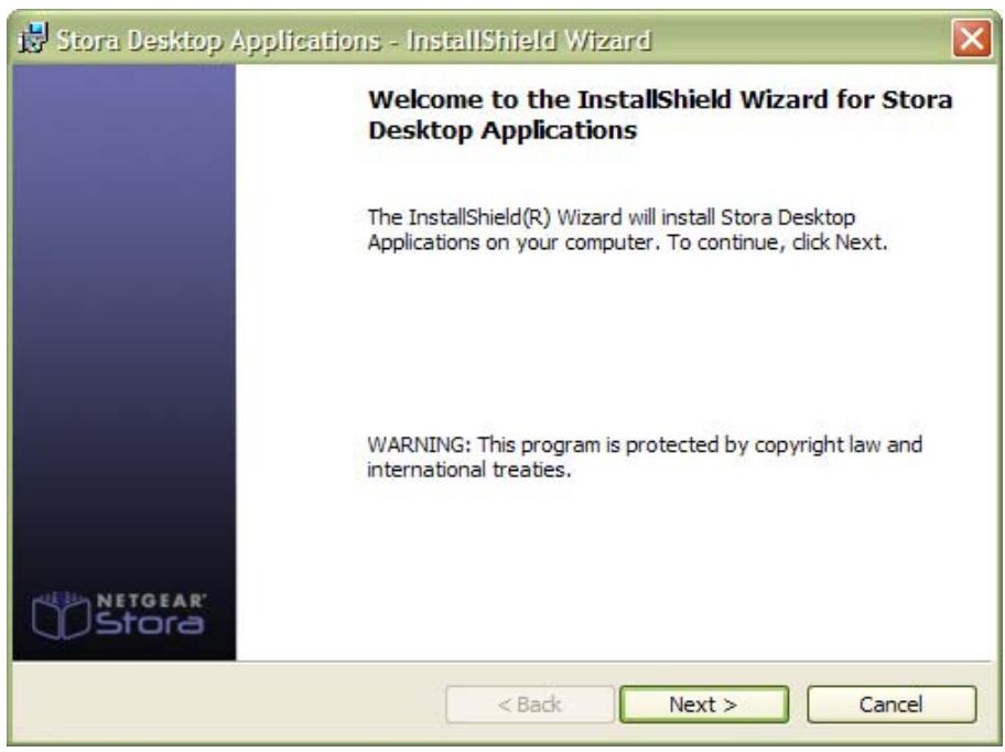 NETGEAR MS2110 - Welcome Screen - 1
