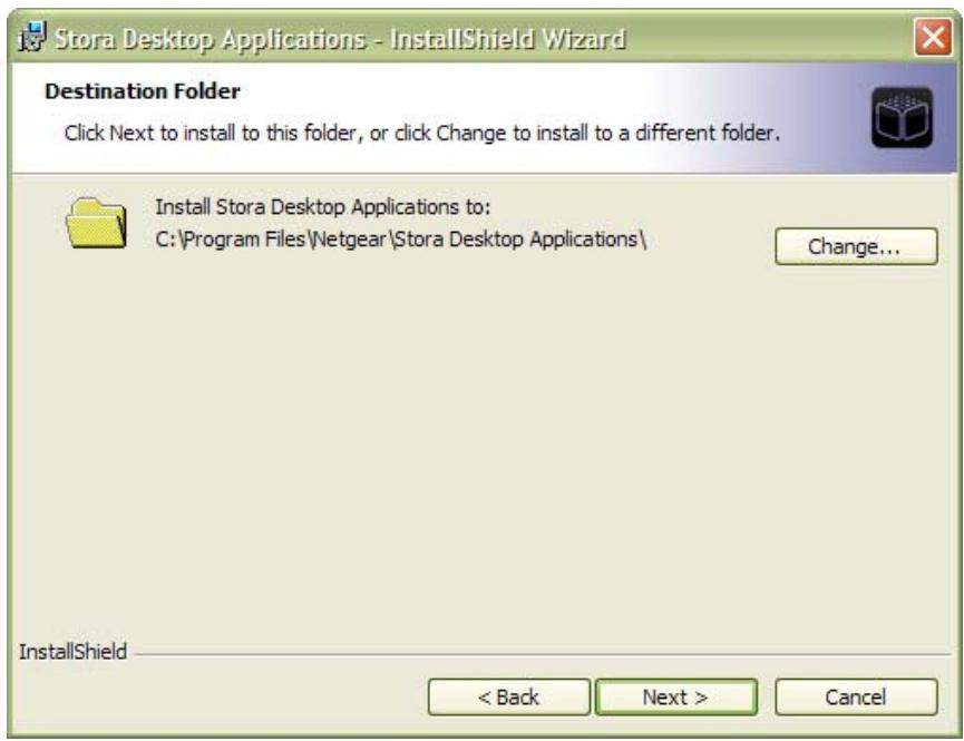 NETGEAR MS2120 - Destination Screen - 1