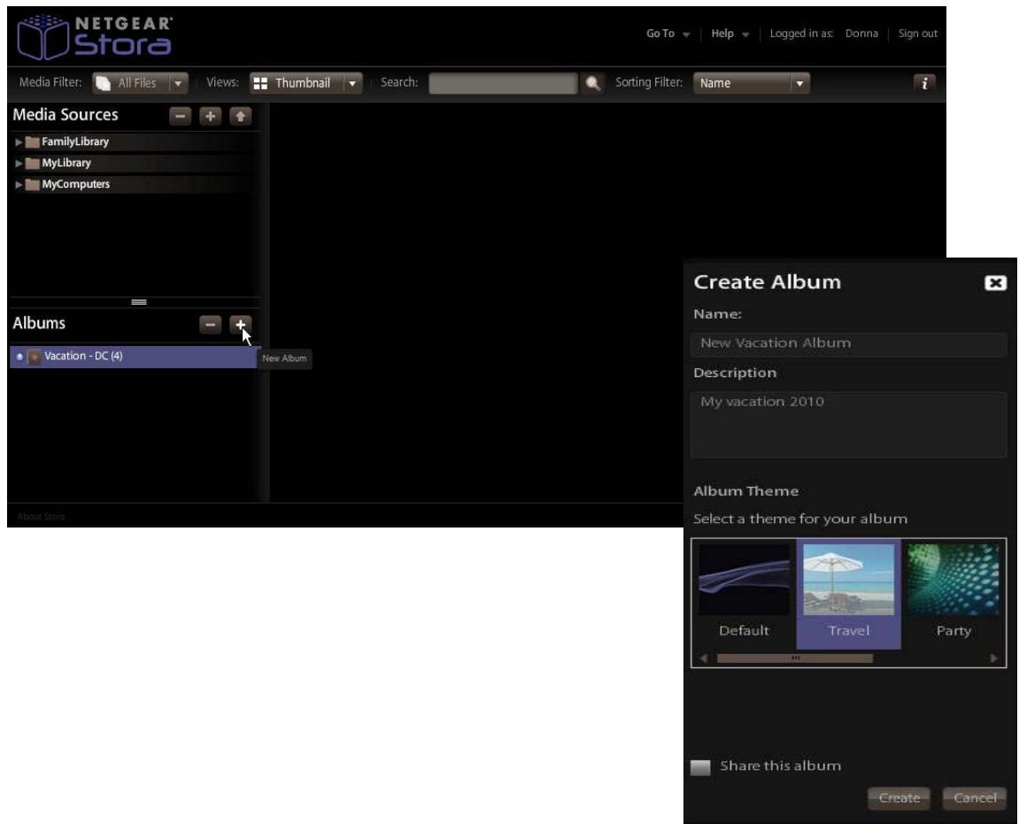 NETGEAR MS2120 - Creating an Unshared Album - 1