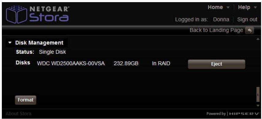 NETGEAR MS2120 - To Eject a Disk - 1