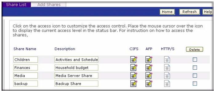 NETGEAR READYNAS DUO RND2000 - Managing Shares - 1