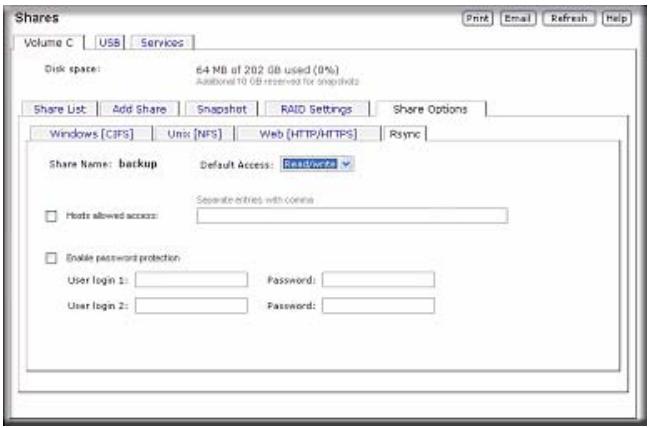 NETGEAR READYNAS DUO RND2000 - Rsync - 1