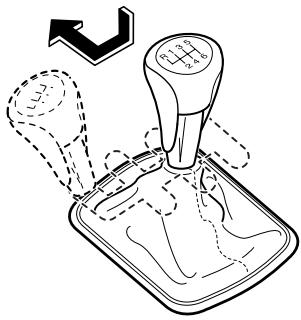 MAZDA CX-5 2011 - Grille de changement de la boîte de vitesses manuelle - 2