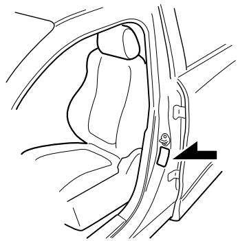 MAZDA CX-5 2011 - Etiquette de pressions de gonflage des pneus - 1