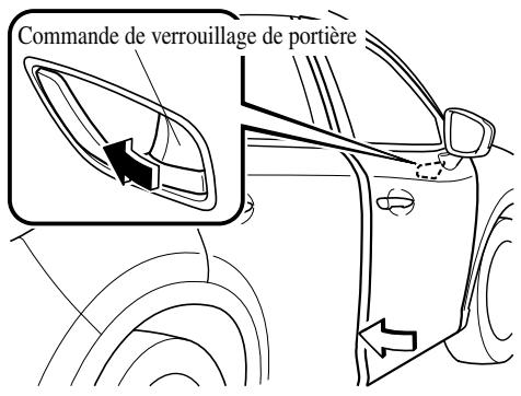MAZDA CX-5 2011 - Verrouillage, déverrouillage à l'aide de la commande interieure de verrouillage - 2