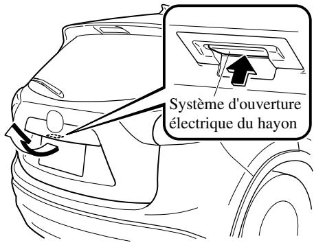 MAZDA CX-5 2011 - Ouverture du havon à l'aide du système d'ouverture électrique du havon - 1