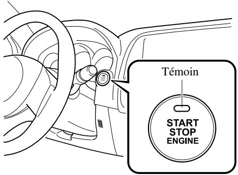 MAZDA CX-5 2011 - Positions du bouton de démarrage du moteur - 1