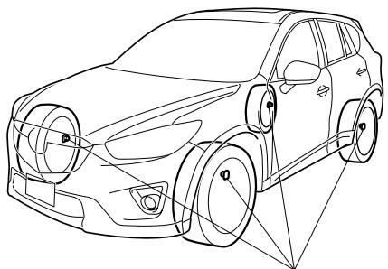 MAZDA CX-5 2011 - Système de surveillance de pression des pneus - 1